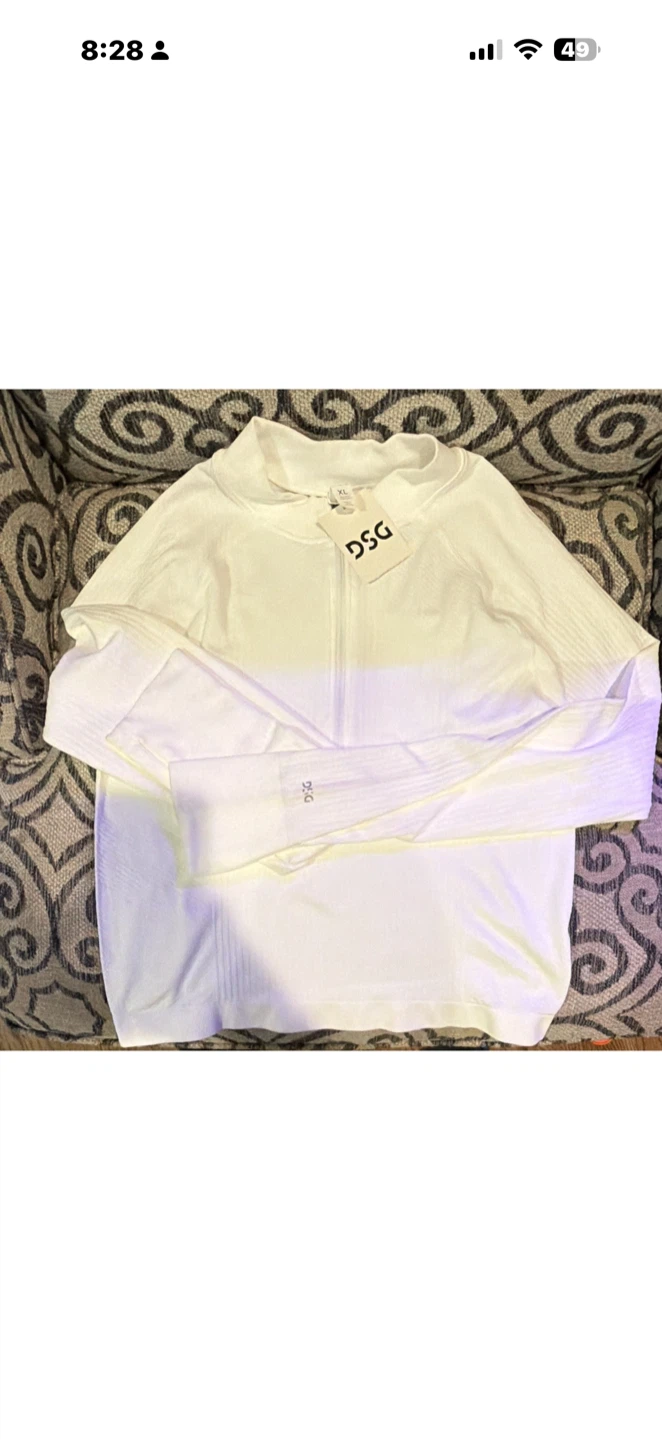 DSG White Long Sleeve Mock Neck Shirt - photo 2