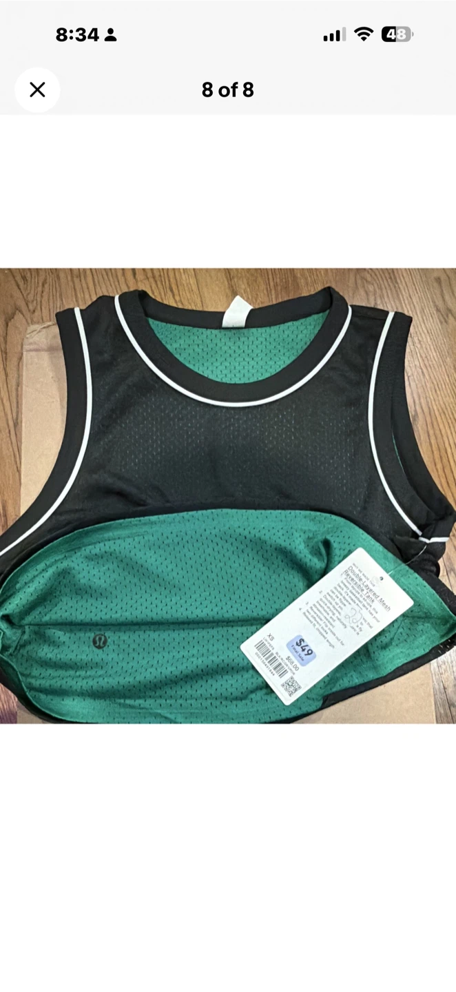 Lululemon Double-Layered Mesh Reversible Tank