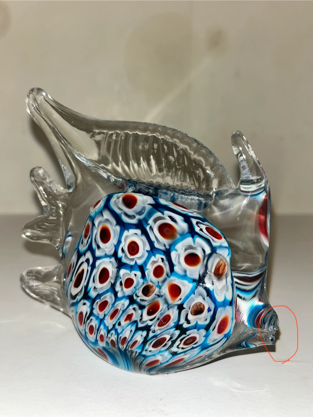 Murano Style Glass Fish Figurine