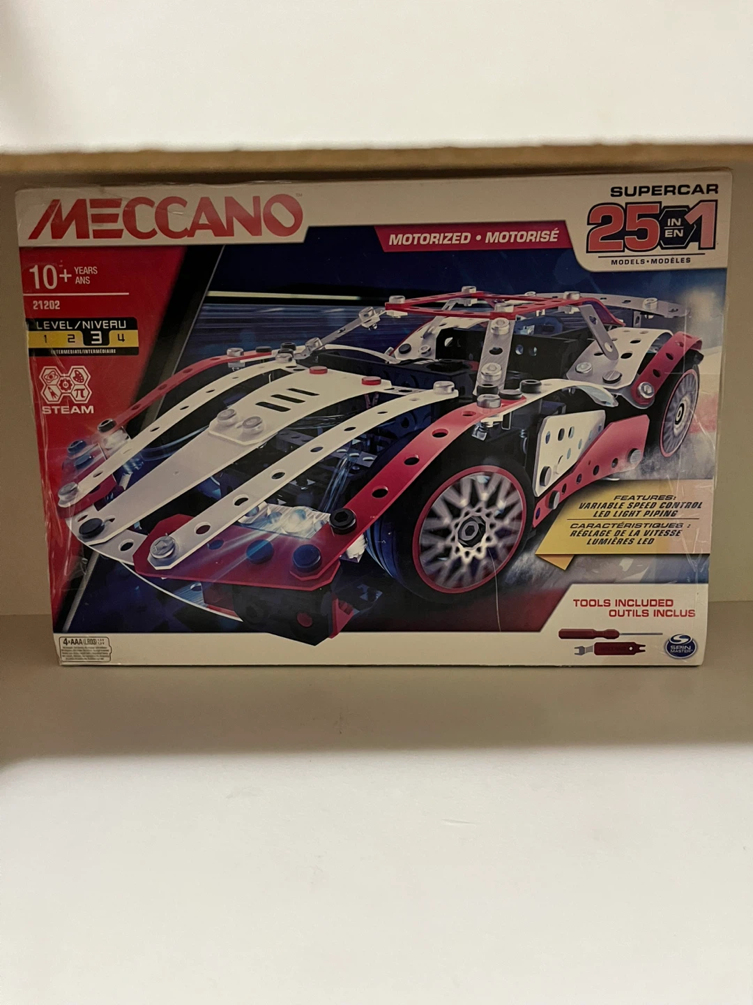 Meccano Supercar 25-in-1 Motorized Model Set - photo 2