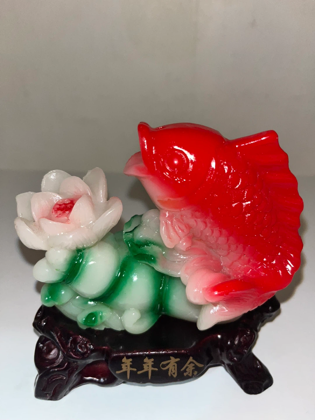 Decorative Koi Fish and Lotus Ornament