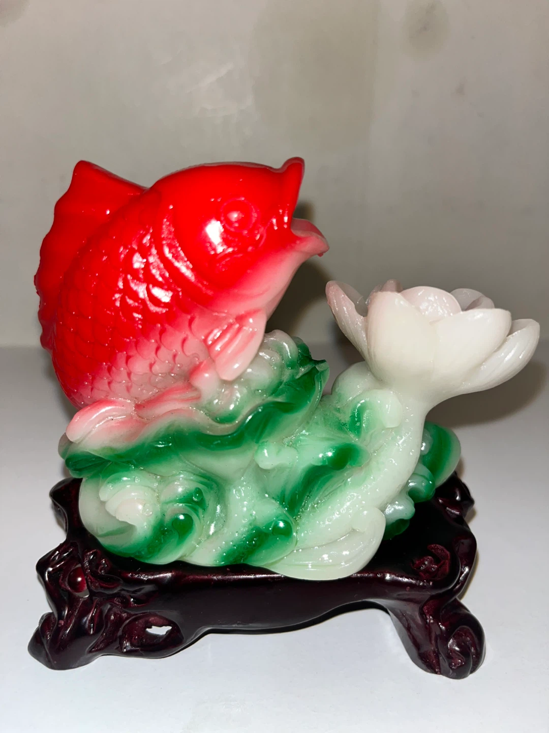 Decorative Koi Fish and Lotus Ornament - photo 2