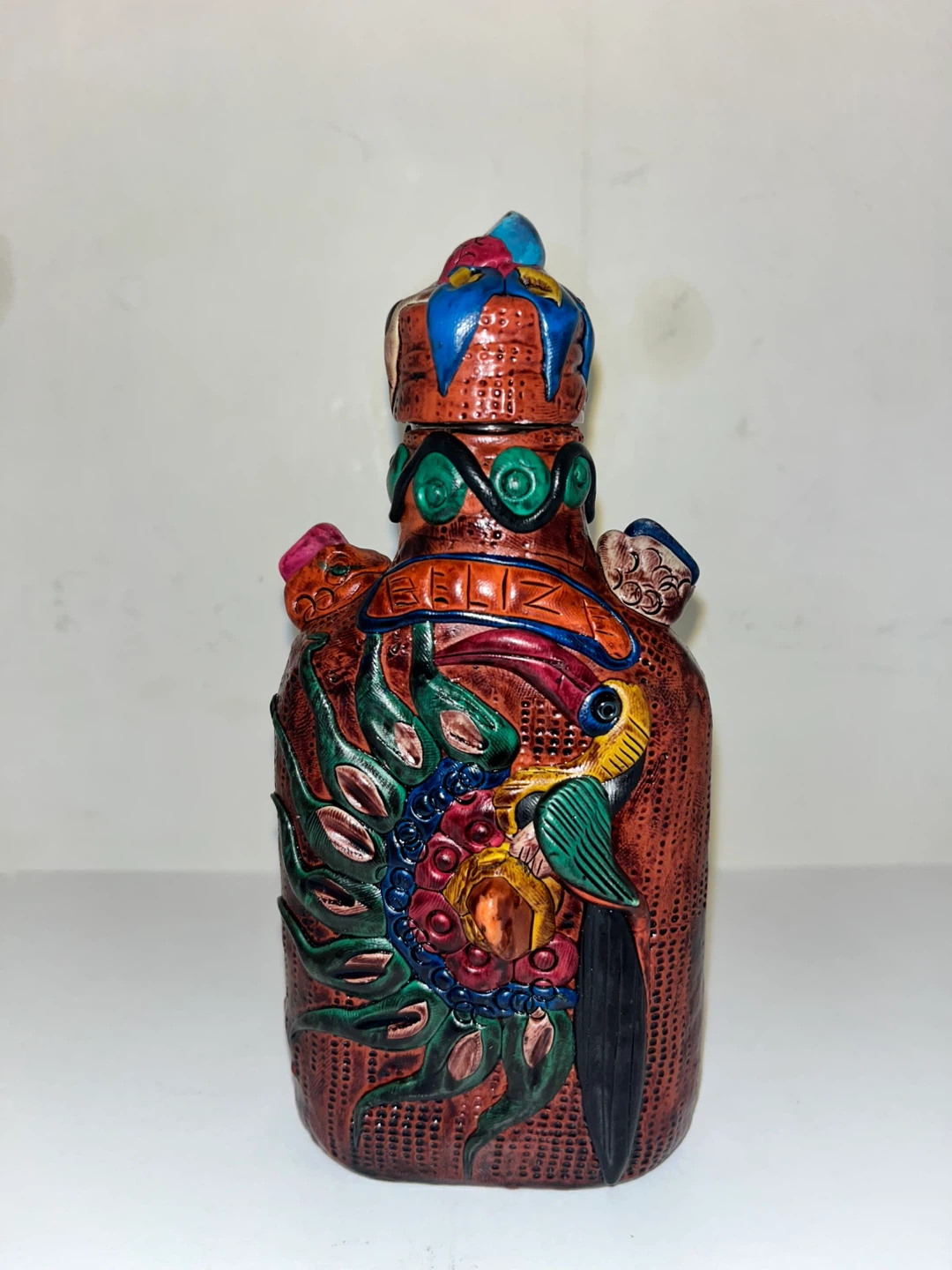 Handmade Decorative Glass Bottle  - Guatemala.