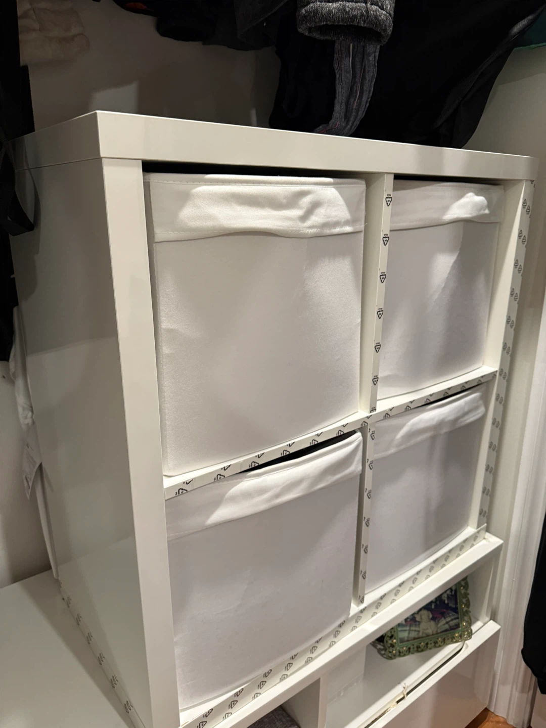 IKEA KALLAX 4-Cube Shelving Unit with Storage Bins - photo 3