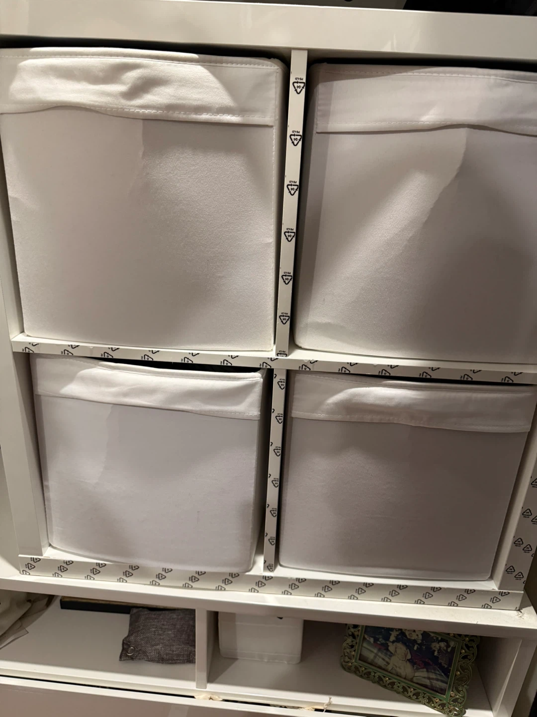 IKEA KALLAX 4-Cube Shelving Unit with Storage Bins - photo 4
