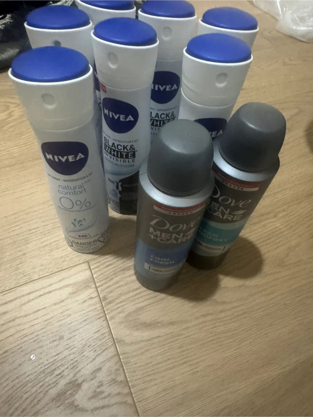 Nivea and Dove Antiperspirant Spray Lot