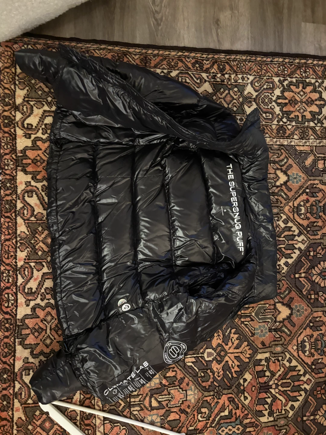 Aritzia Super Puff Puffer Jacket Black Small