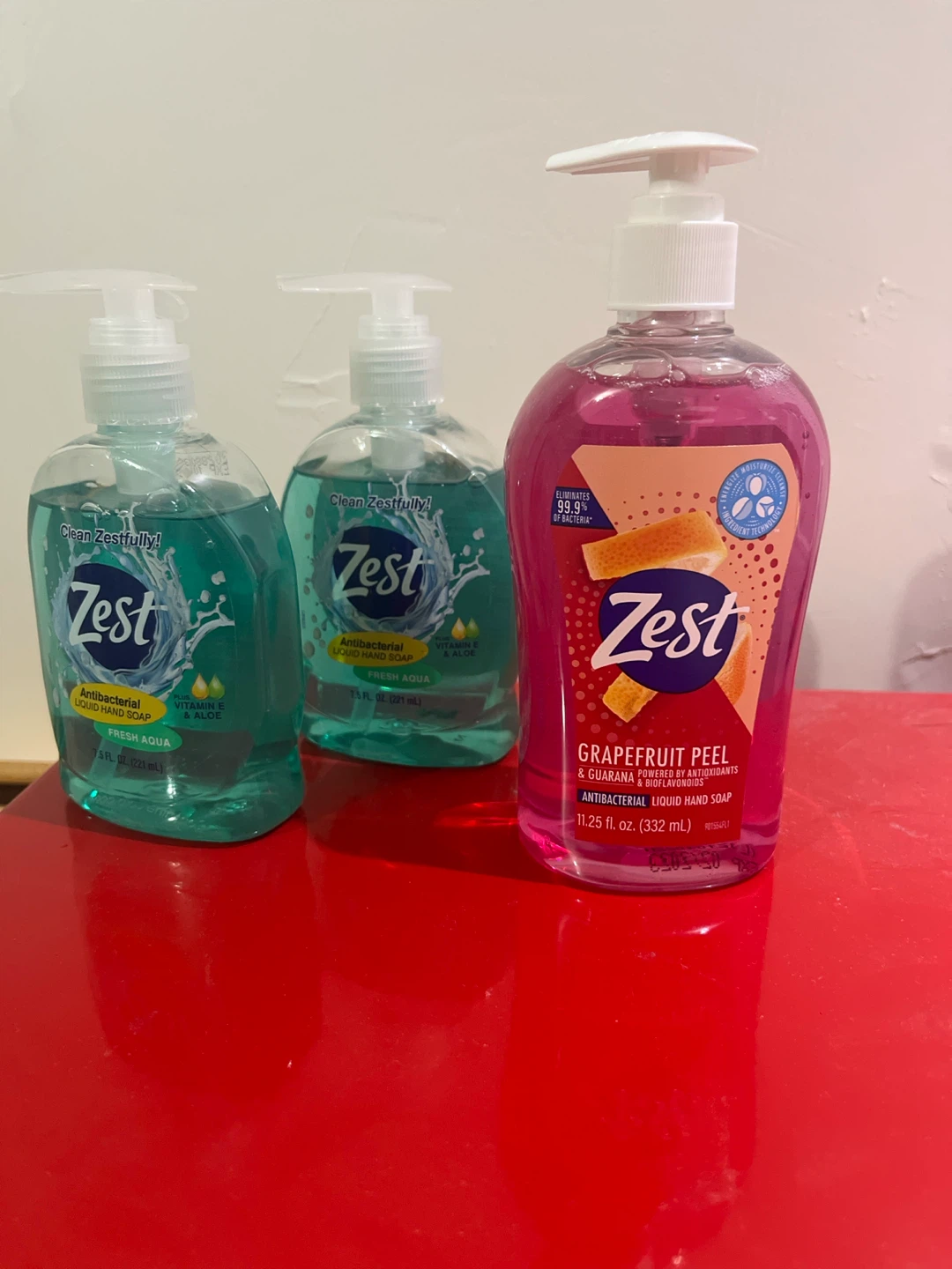 Zest Antibacterial Liquid Hand Soap 3-Pack