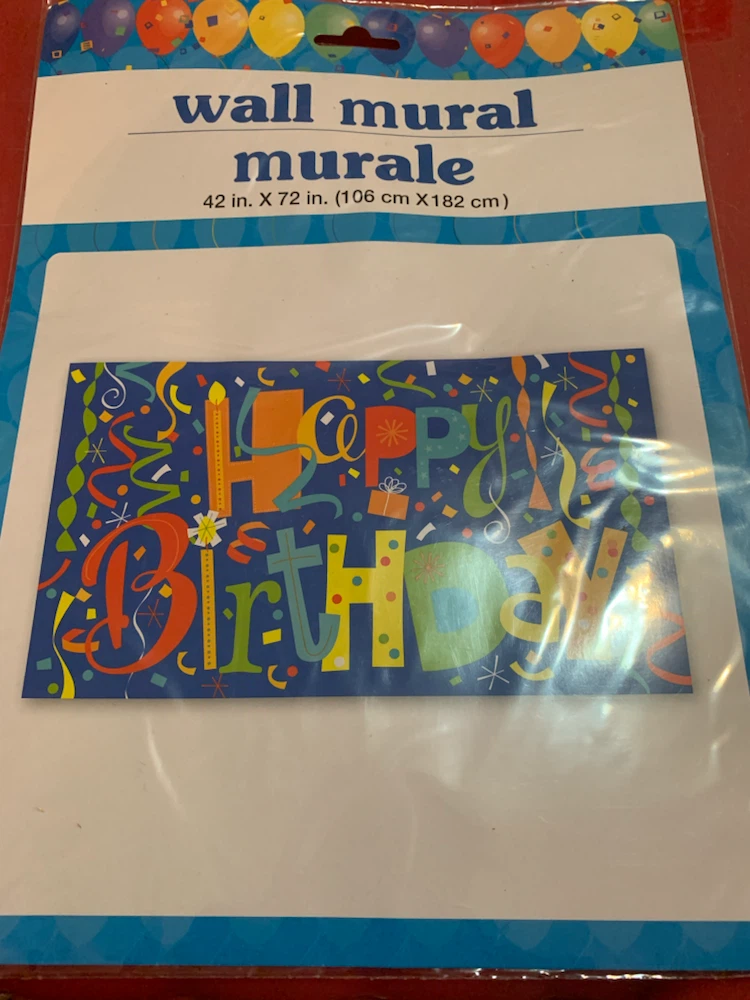 Happy Birthday Wall Mural