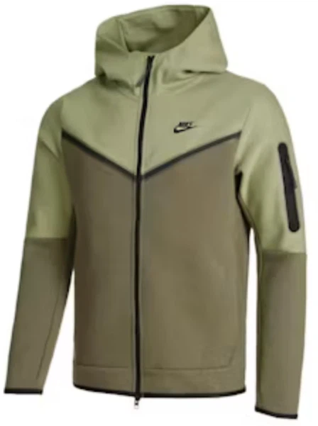 Nike Tech Fleece Full-Zip Hoodie Olive