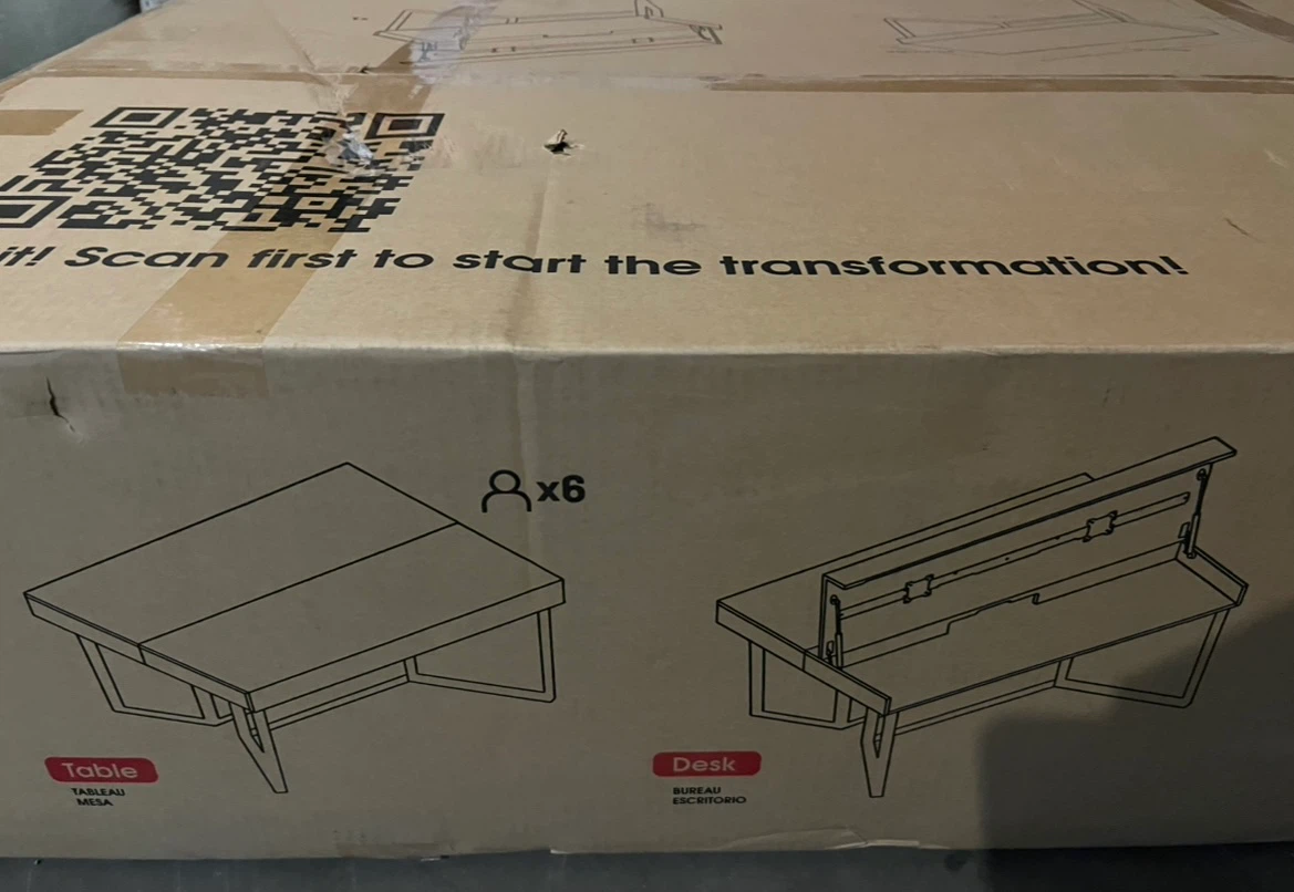 Transformer Table Desk - Royal Brown - photo 3