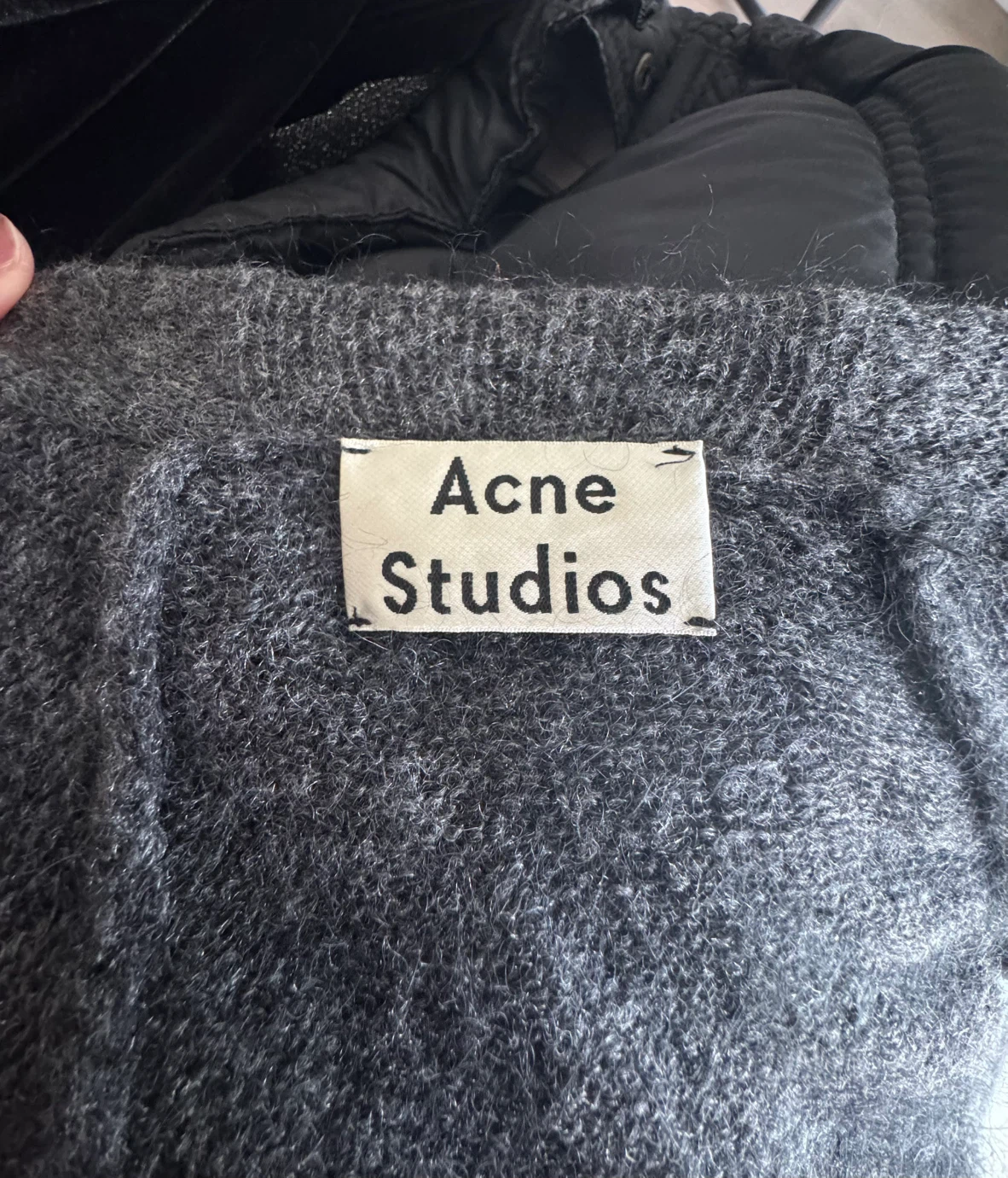 Acne Studios Visa Dress Mohair Grey - photo 2