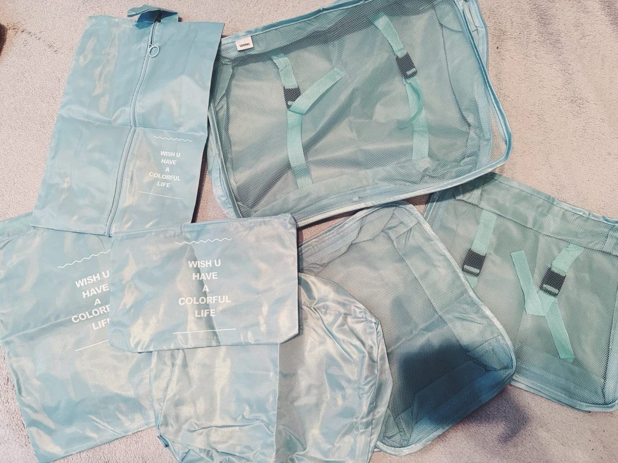 Travel Packing Cubes Set – 7 Pieces (Blue) - photo 4