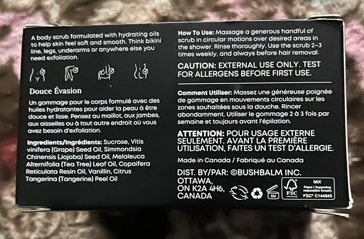 Bushbalm Sweet Escape Ingrown Hair Exfoliating Scrub - photo 4