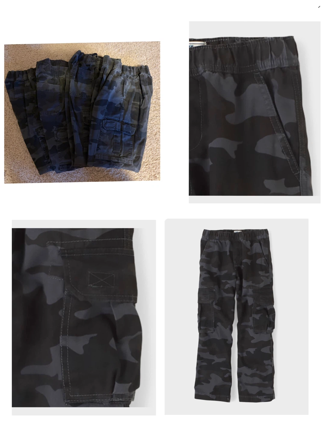 Boy Camouflage Cargo Pants size 12