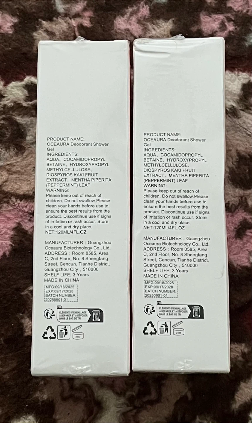 Two Oceaura Persimmon Body Wash 120ml Bottles - photo 2