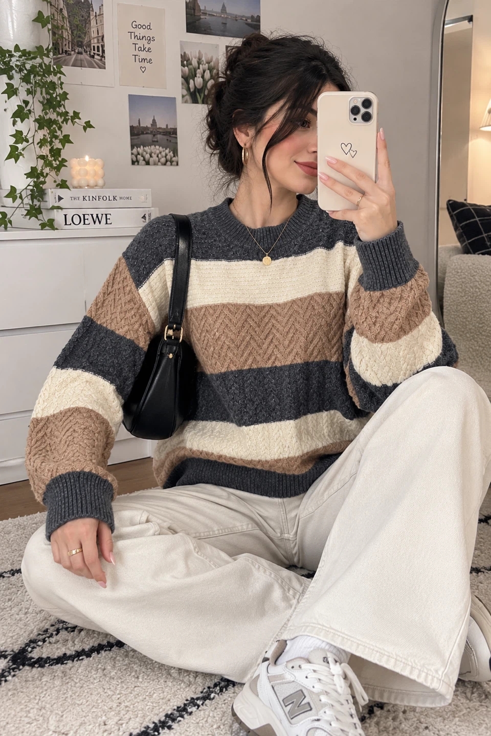 New RW&CO Striped Knit Sweater size M - photo 2