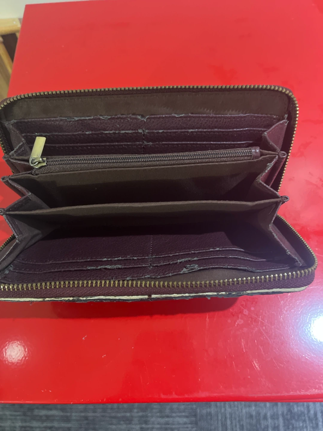 Roots 73 Maroon Zip-Around Wallet - photo 2