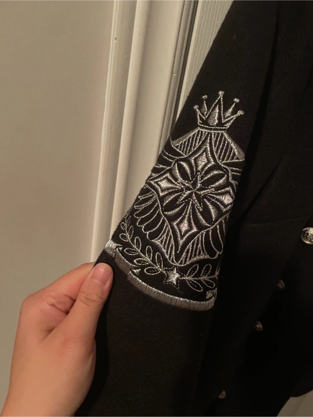 Black Sailor-Style Jacket - photo 3