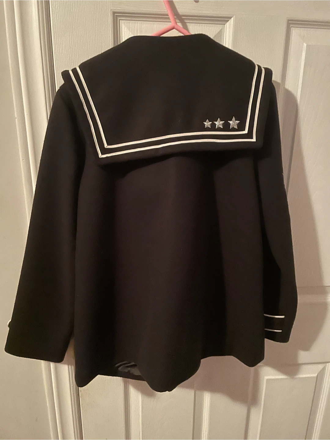 Black Sailor-Style Jacket - photo 5