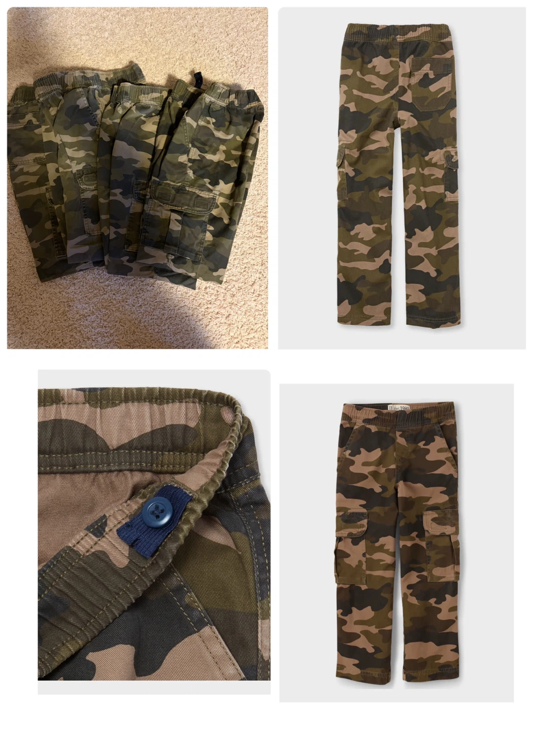 Boy Camo Cargo Pants- size 12