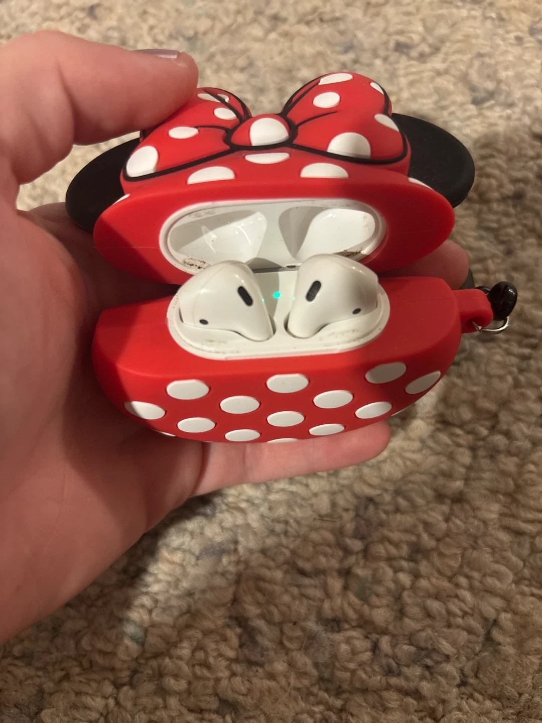 Apple AirPods with Minnie Mouse Silicone Case - photo 2