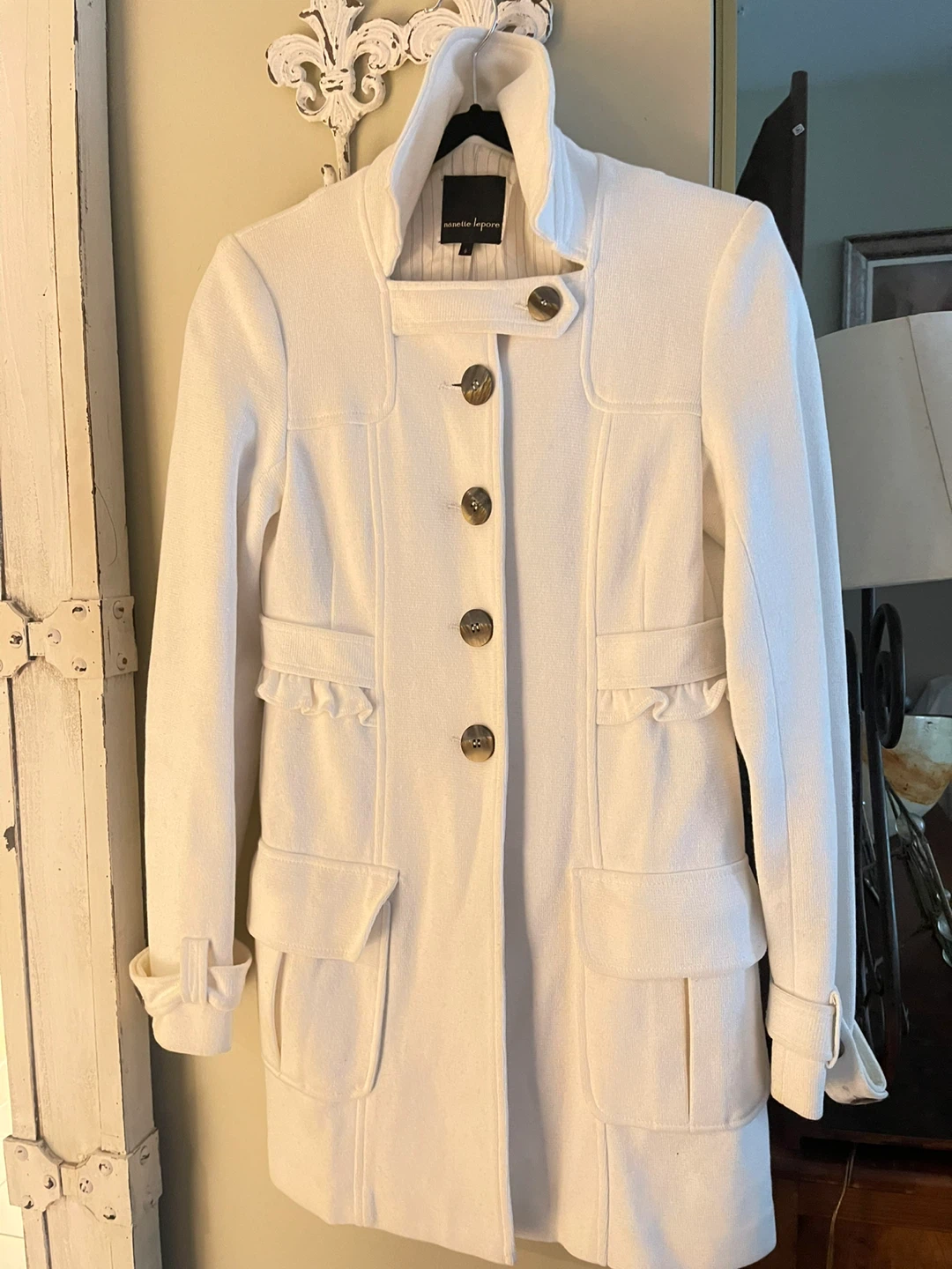 Nanette Lepore White Coat Size small