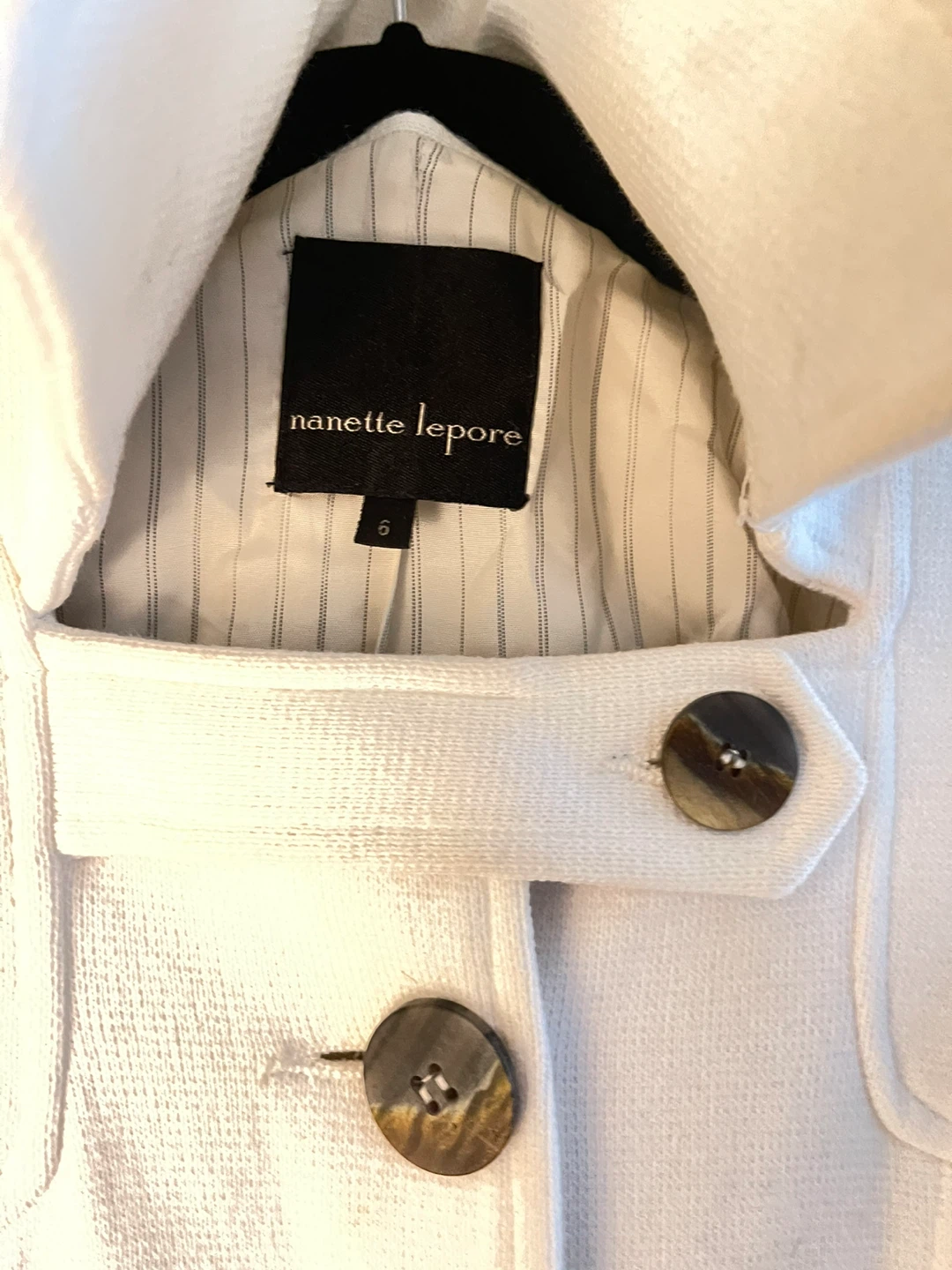 Nanette Lepore White Coat Size small - photo 2