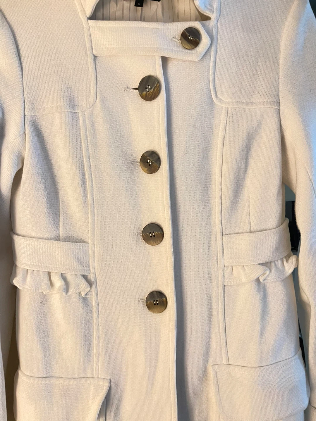 Nanette Lepore White Coat Size small - photo 3