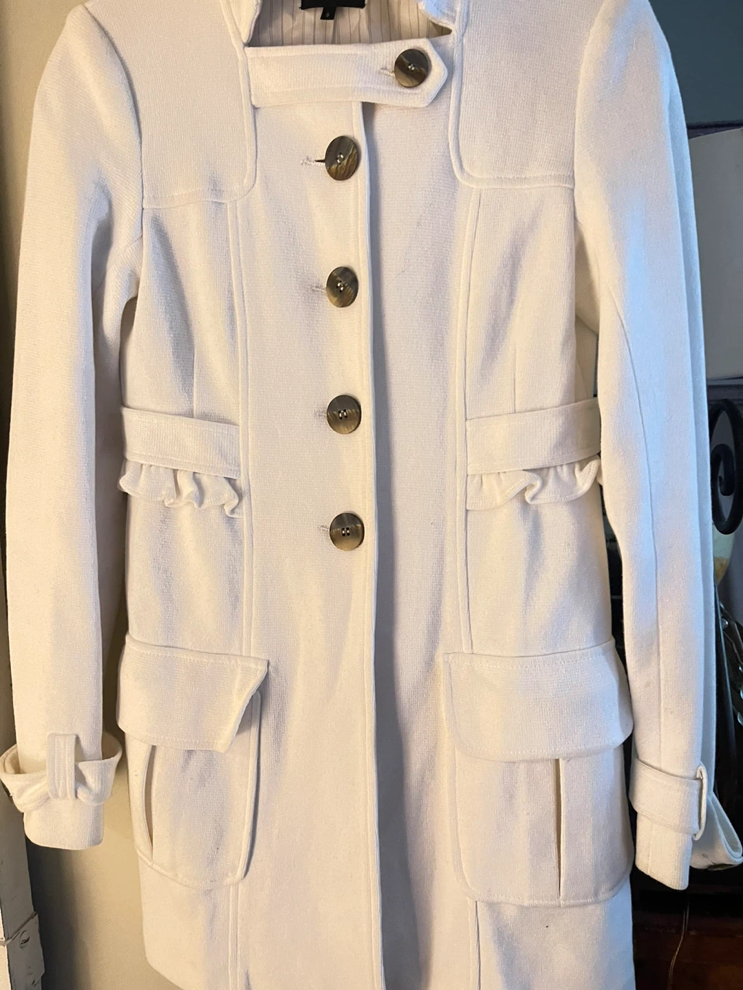 Nanette Lepore White Coat Size small - photo 4