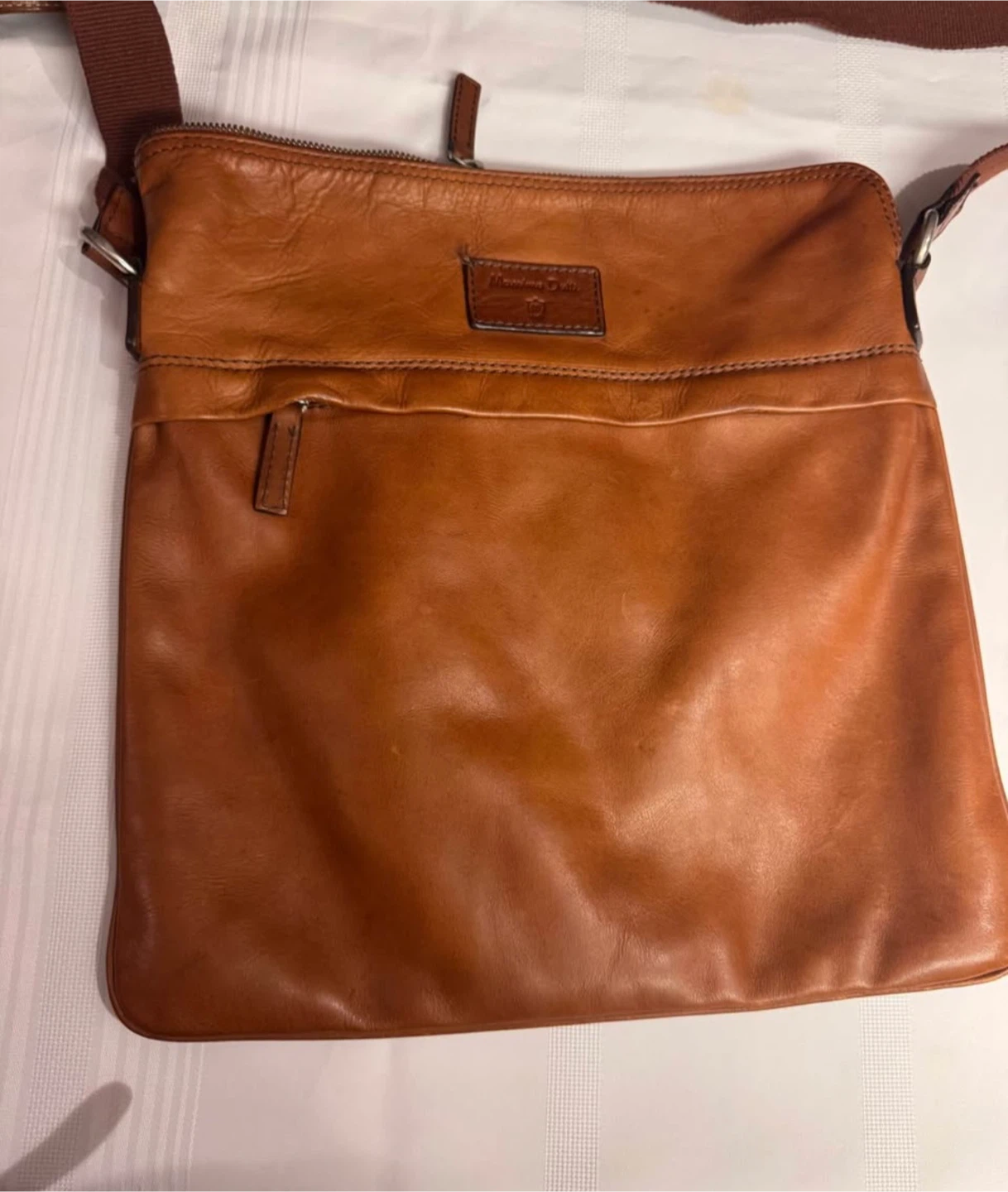 Massimo Dutti Brown Leather Crossbody Bag - photo 2