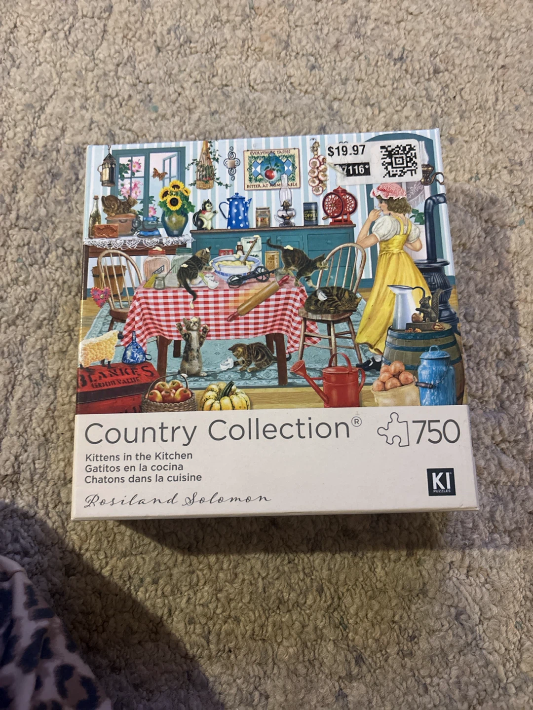 KI Puzzles Kittens in the Kitchen 750 Piece Puzzle