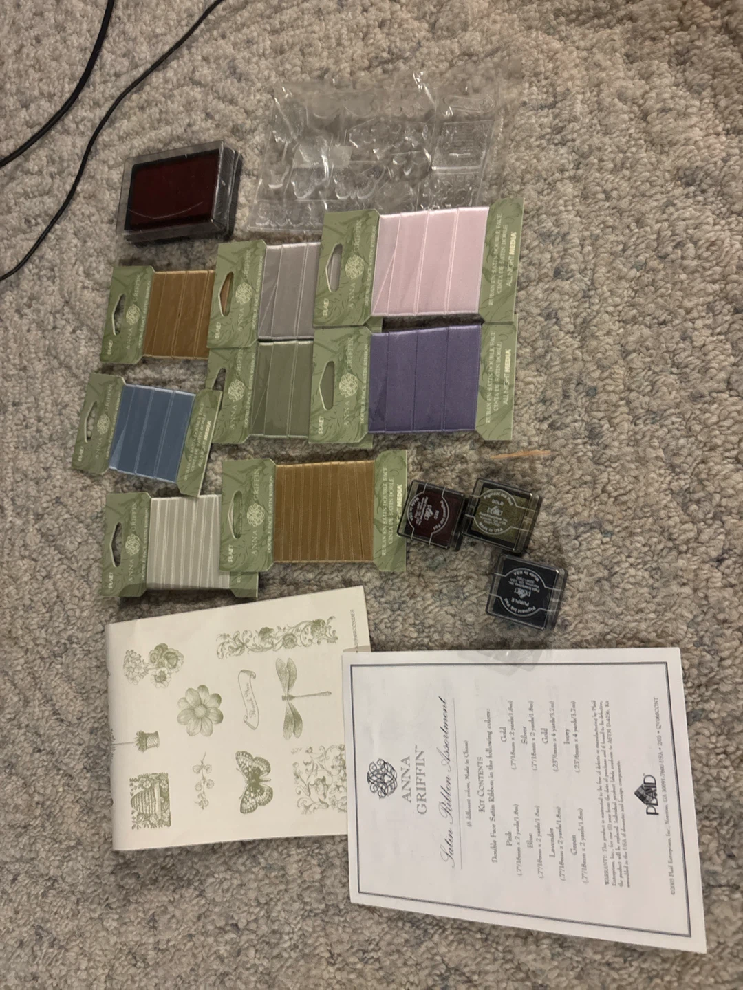 Anna Griffin Ribbon Assortment and Stamp Set