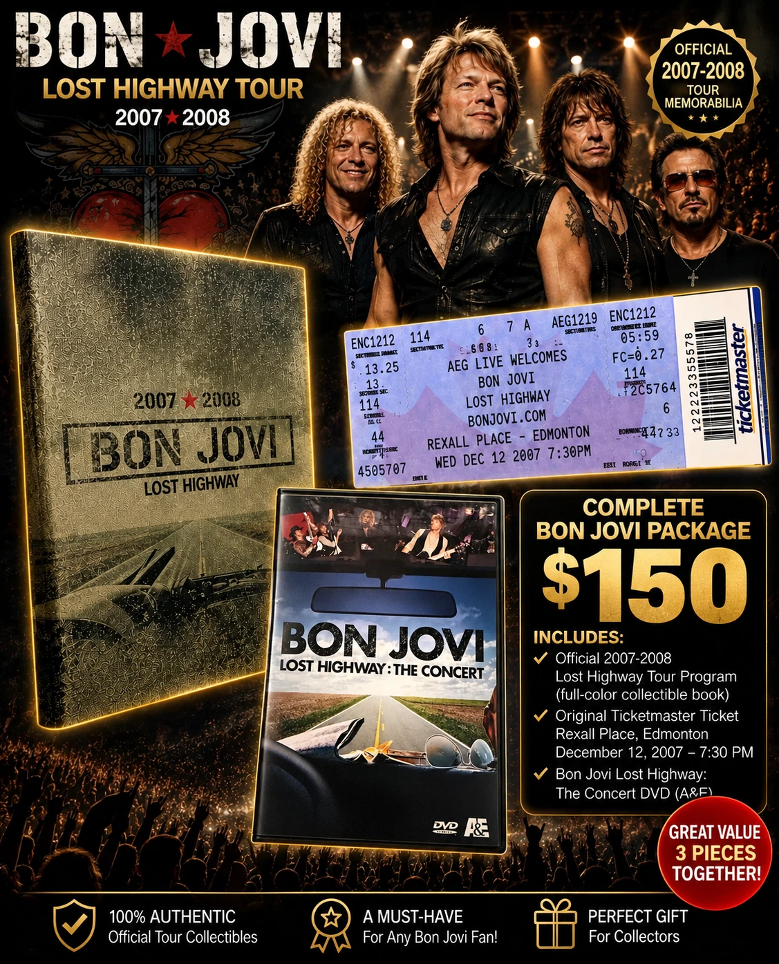 Bon Jovi Lost Highway Tour Collection