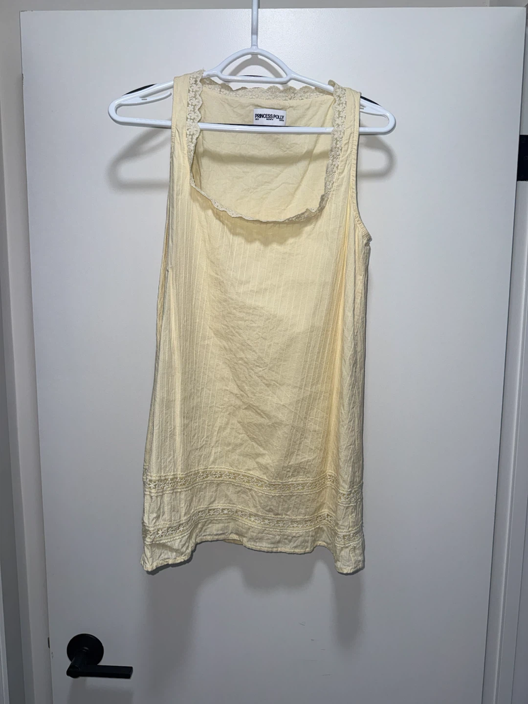 Princess Polly Yellow Lace Trim Dress - photo 3