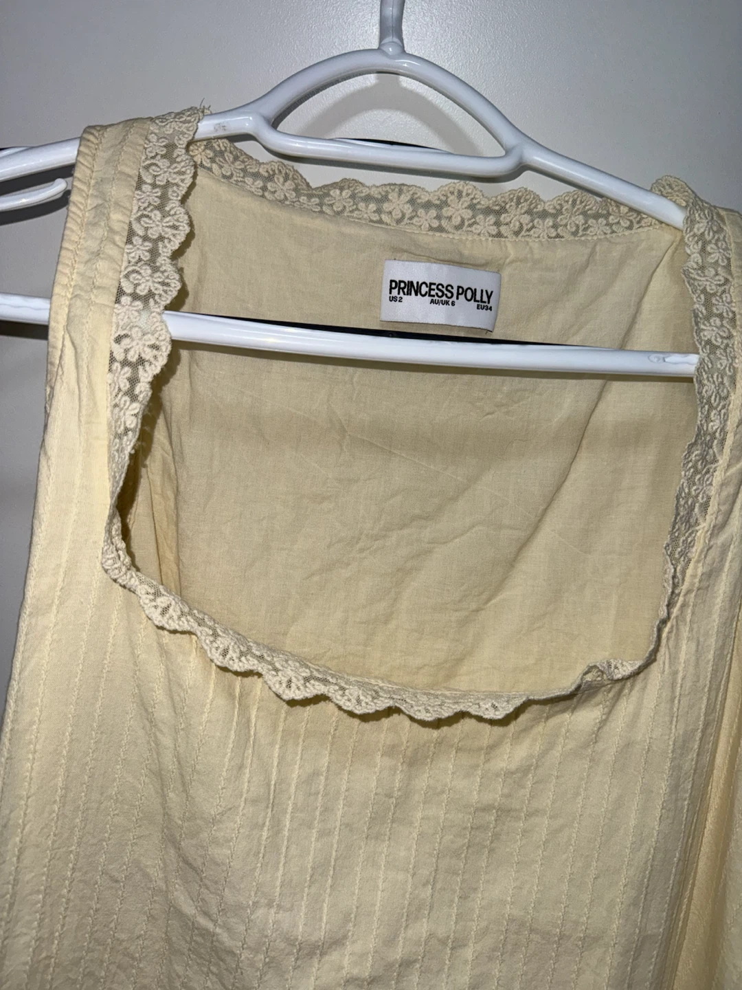 Princess Polly Yellow Lace Trim Dress - photo 4