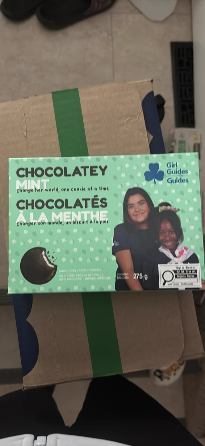 Girl Guides Chocolatey Mint Cookies - 12 Pack Case - photo 2