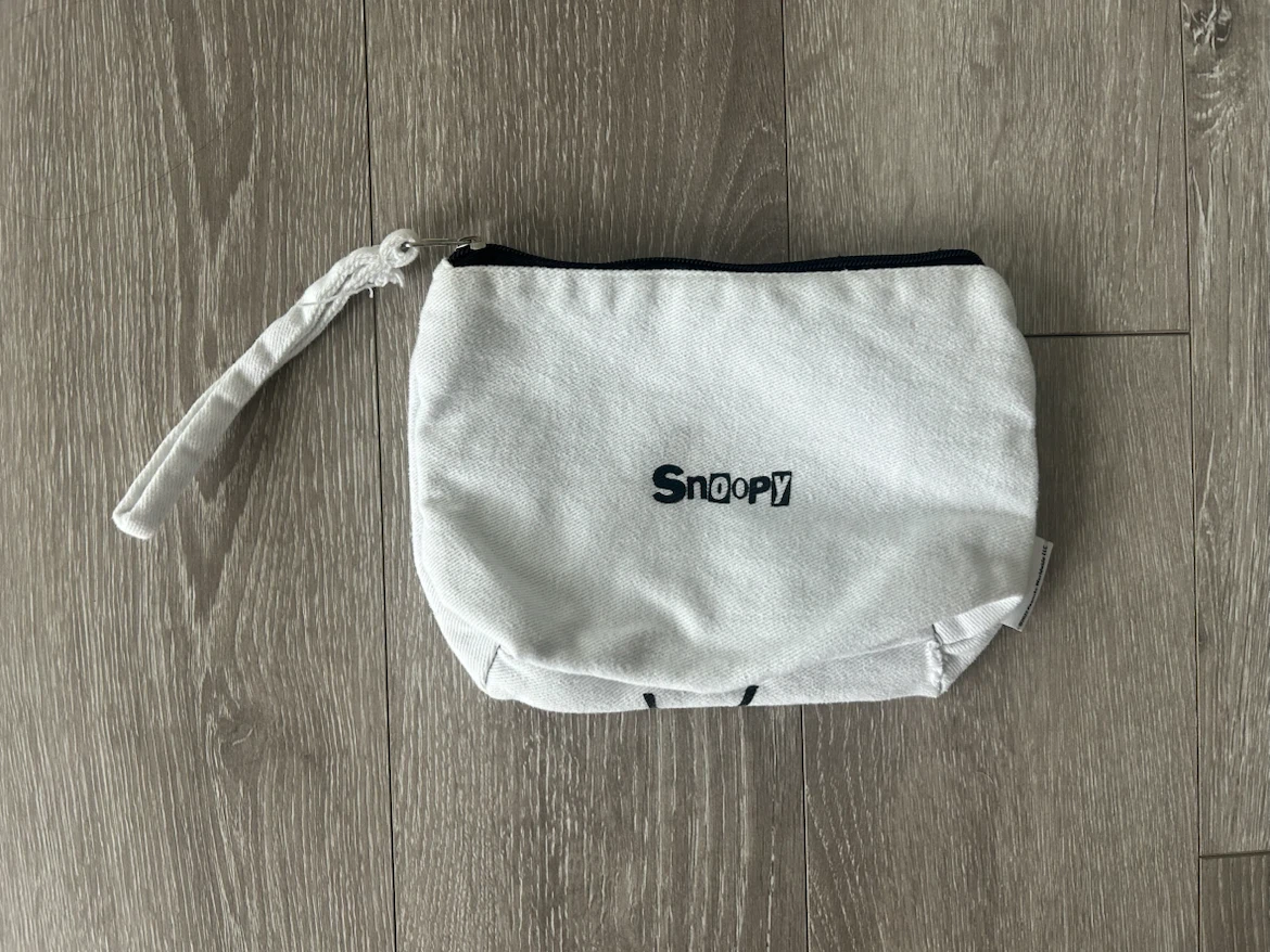 Snoopy White Canvas Pouch - photo 3
