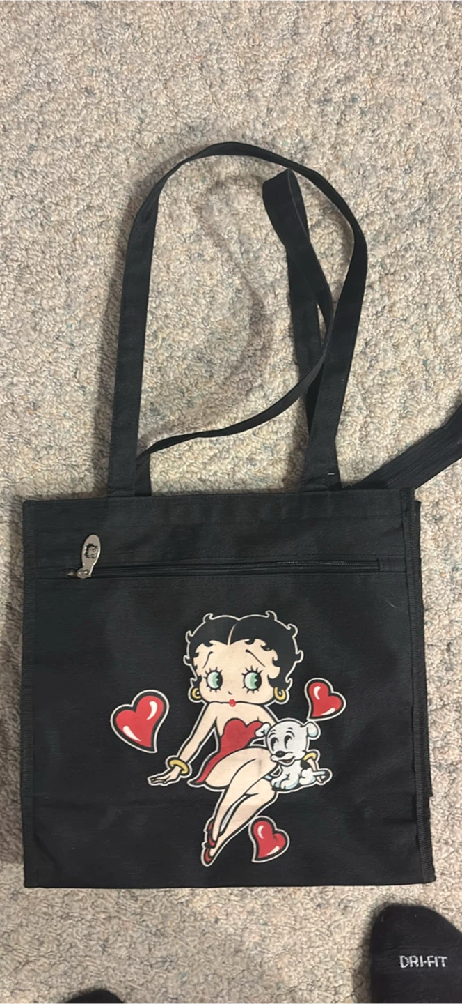 Betty Boop Black Tote Bag