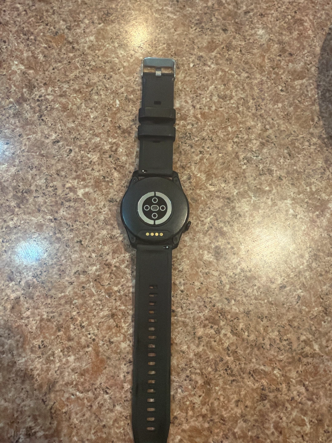 Black Silicone Strap Wristwatch - photo 2
