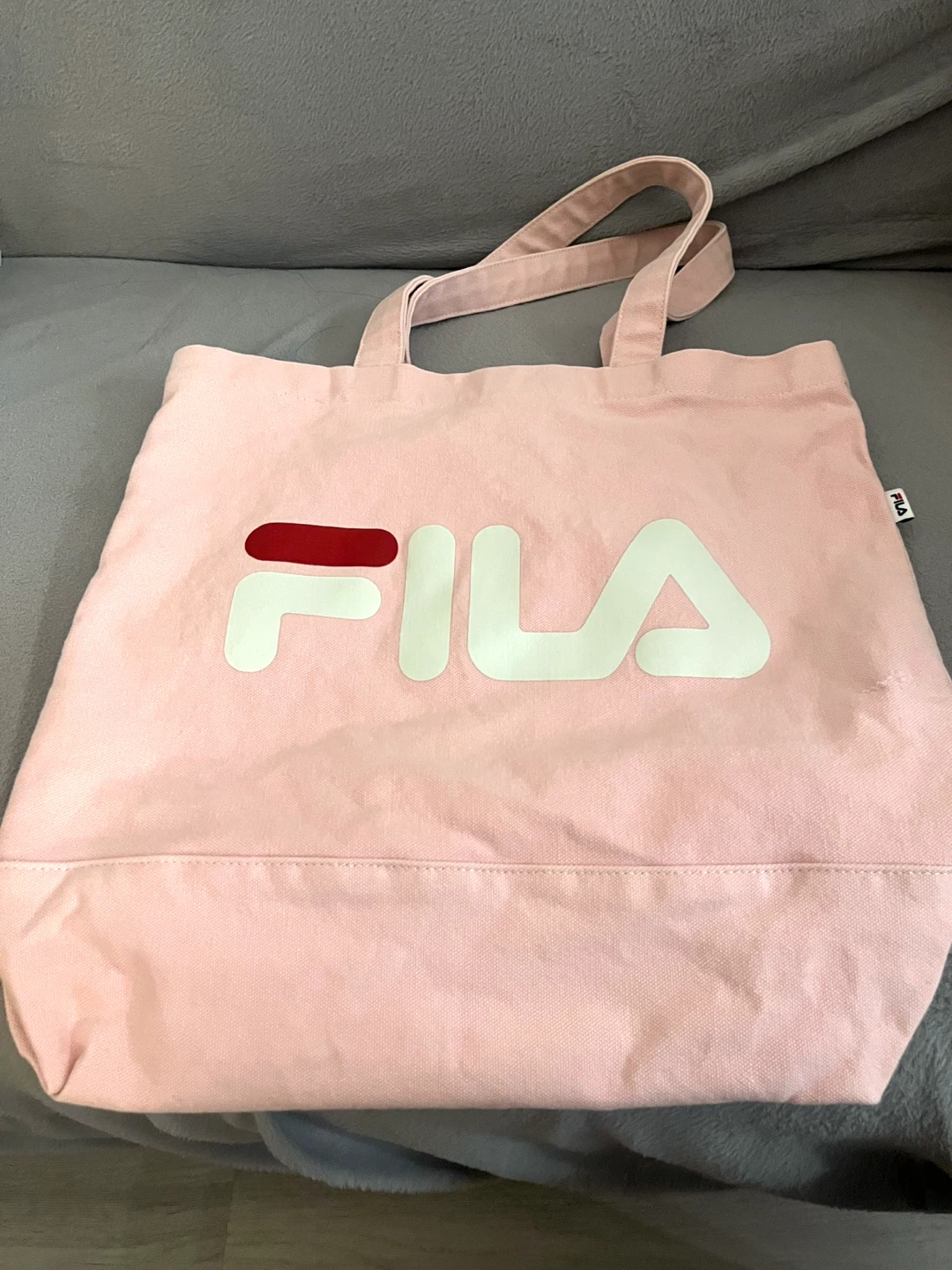 Fila Pink Canvas Tote Bag