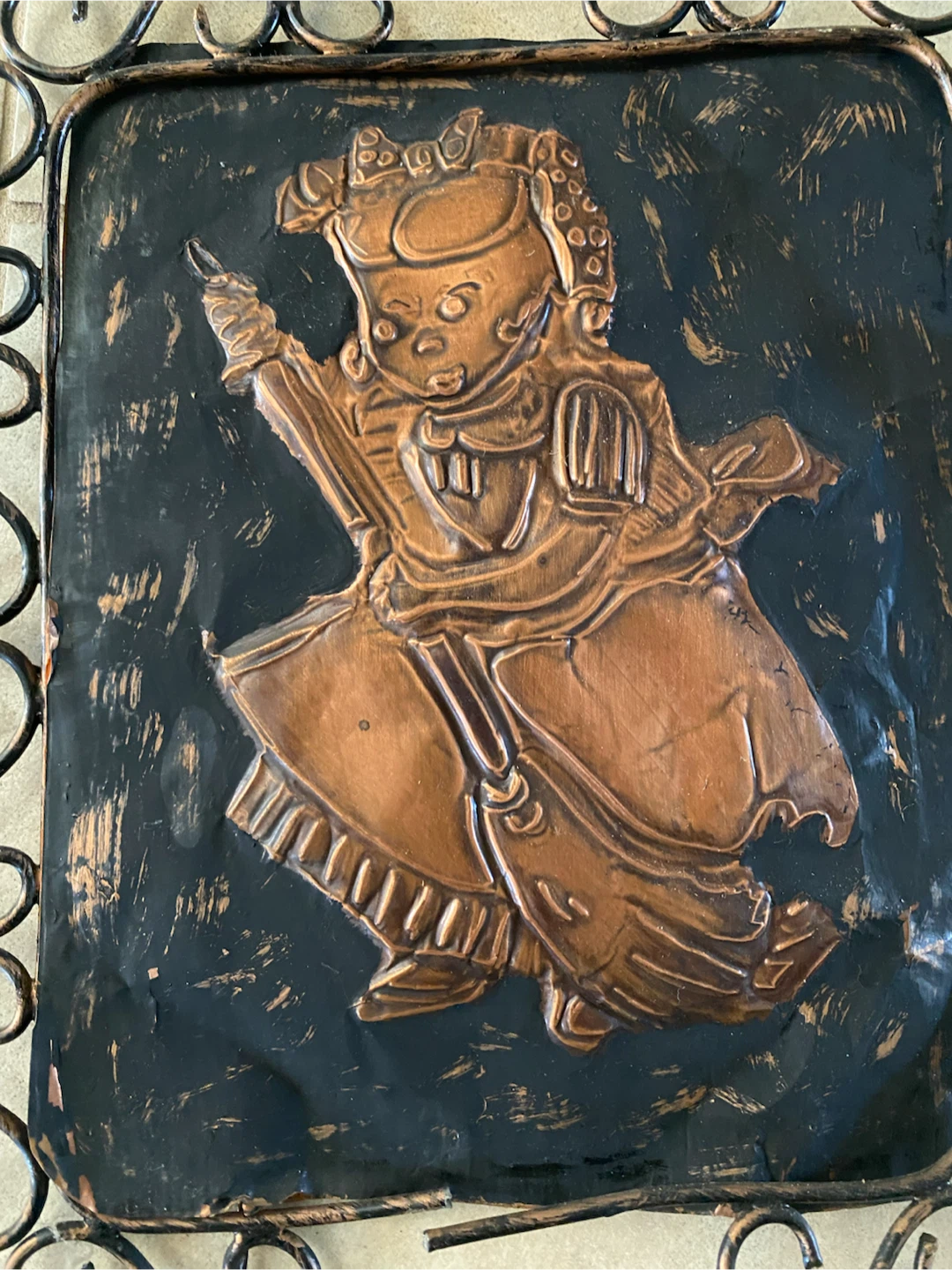 Vintage Copper Wall Art Plaque - photo 2