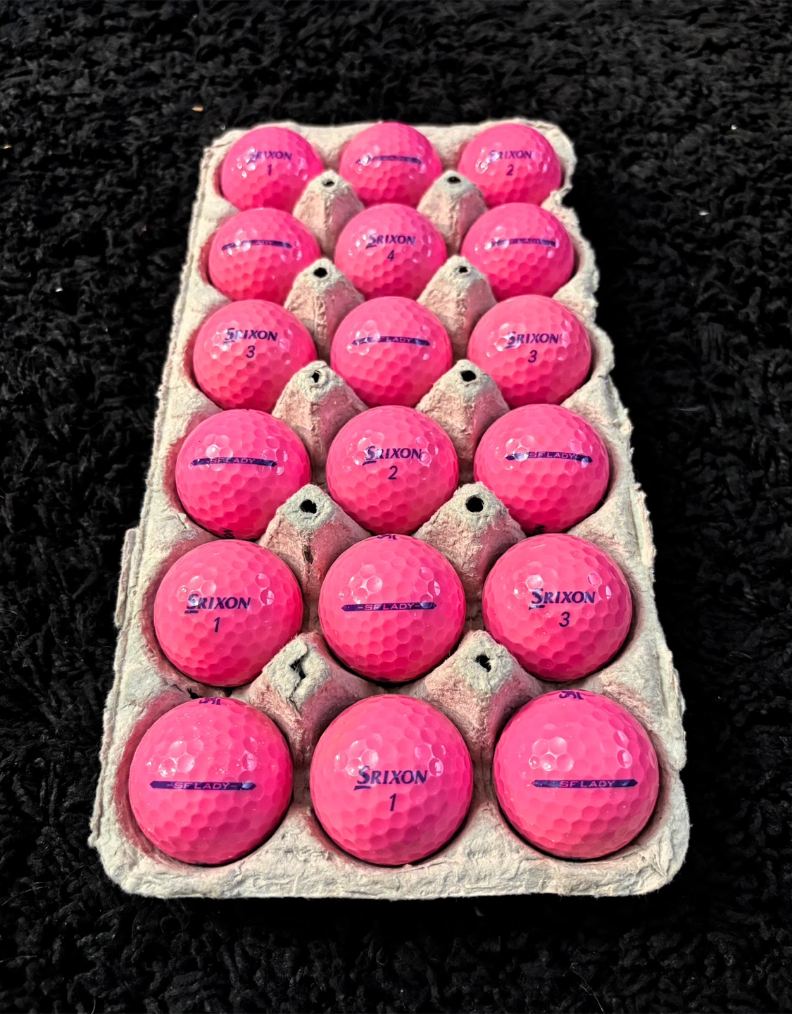 18 Srixon Soft Feel SF Lady Pink Golf Balls