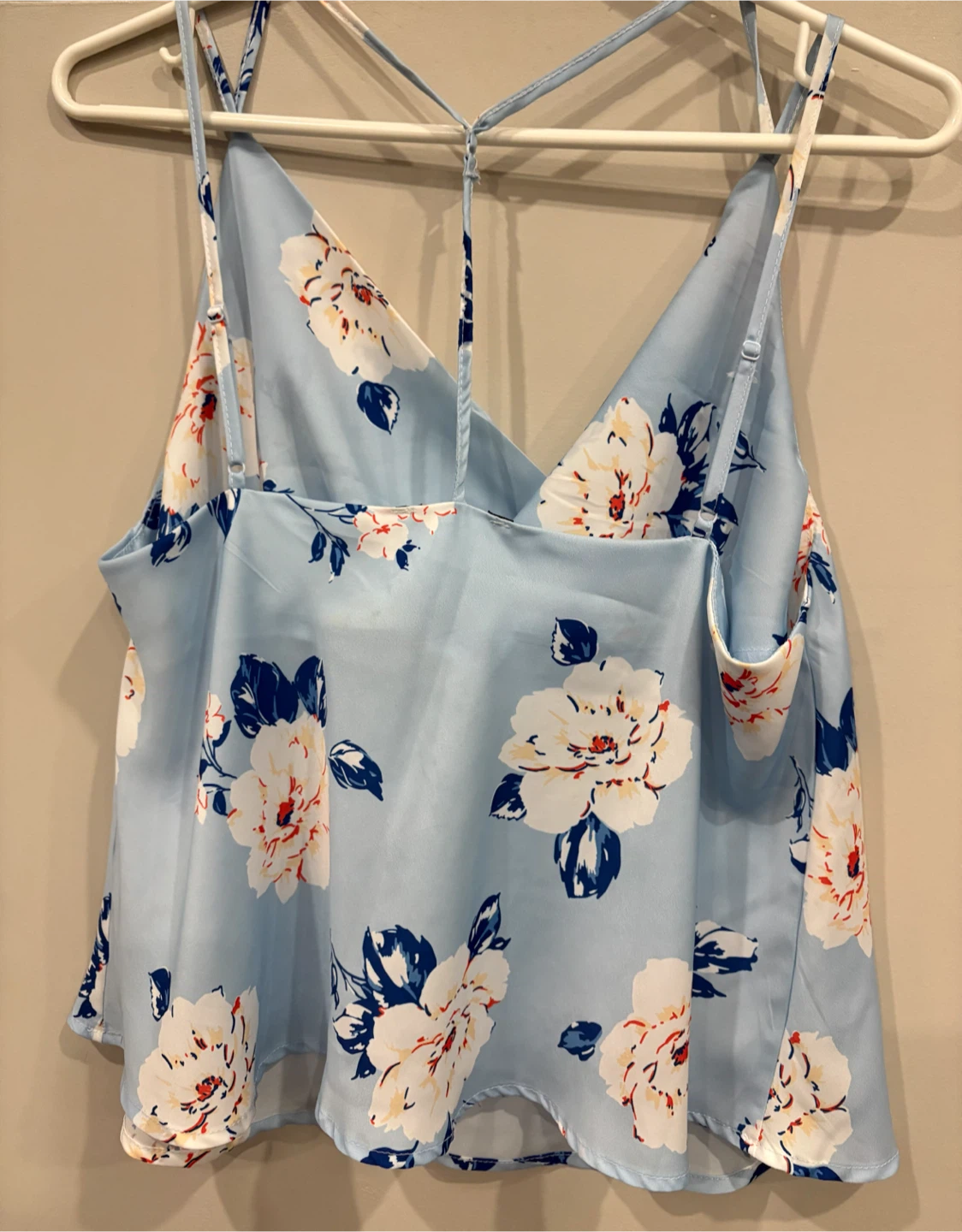 Light Blue Floral Satin Cami - photo 2