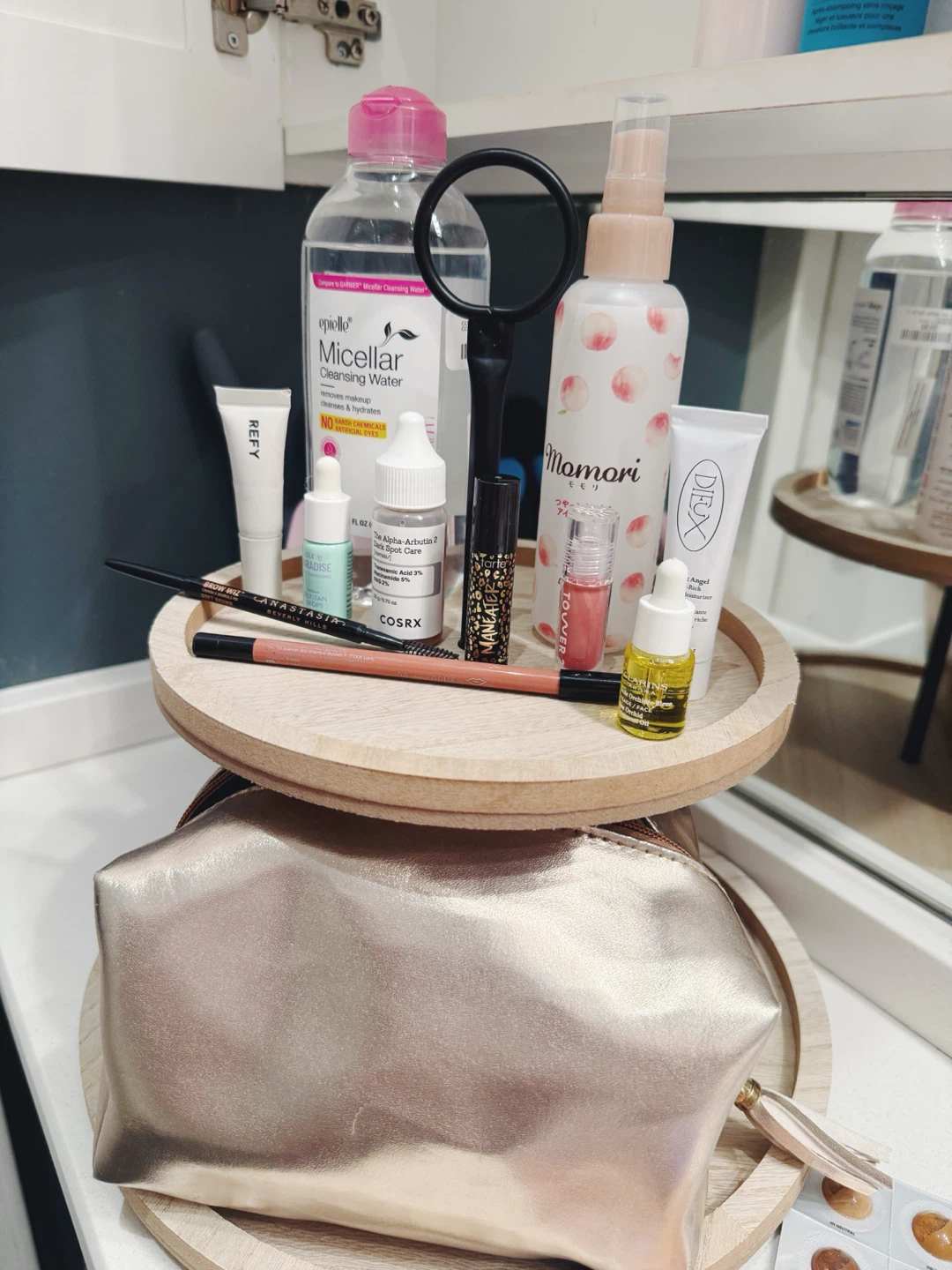 Beauty Declutter Bundle + Hair Clips + Samples + Makeup Bag