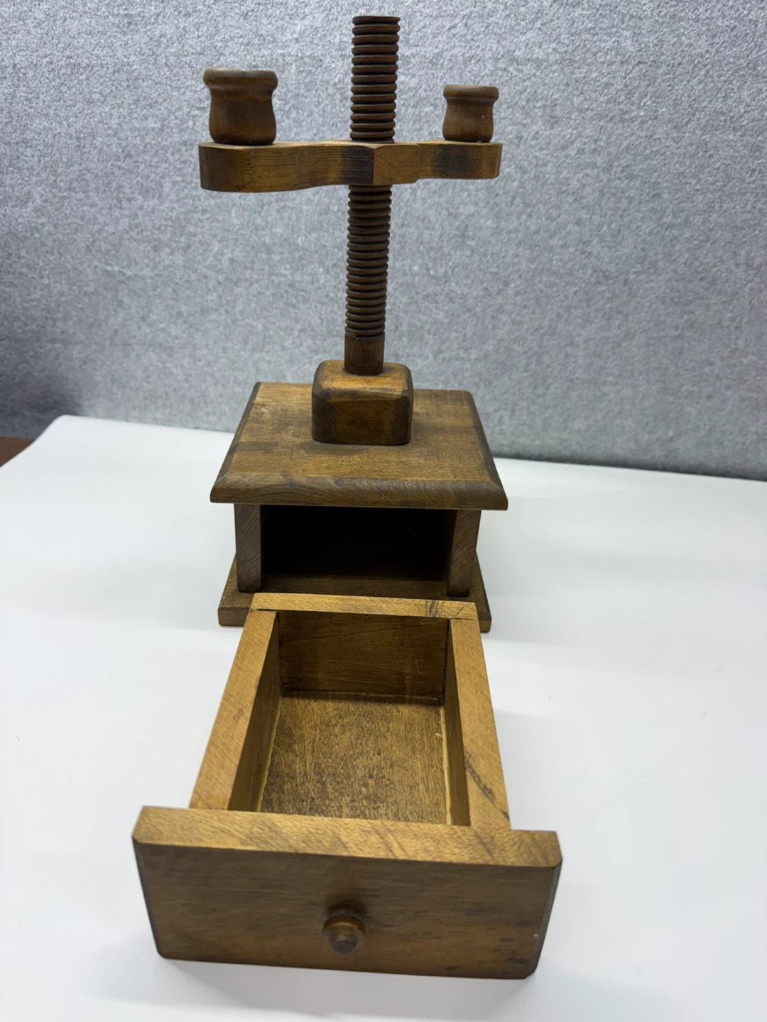 Wooden Adjustable Double Candle Holder Stand Drawer Shaker - photo 2