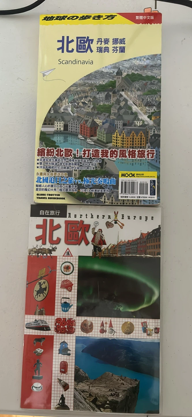 Chinese Travel Book - 2 Northern Europe Travel Guidebooks