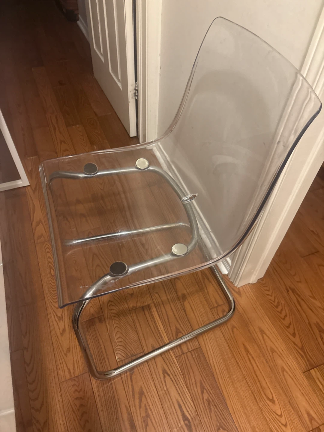 Clear Acrylic Cantilever Chair