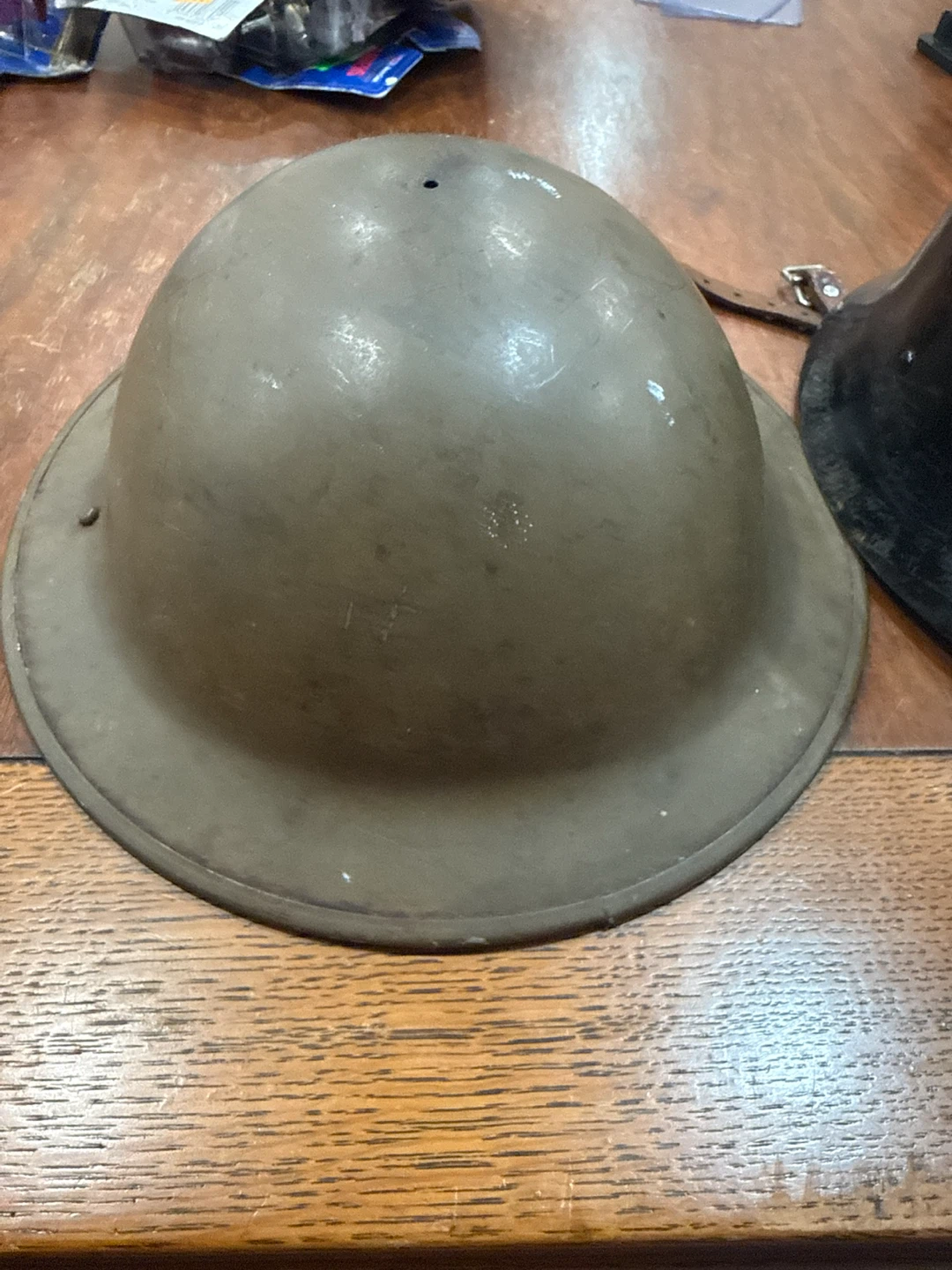 Vintage Military Helmets and Canteen - photo 2