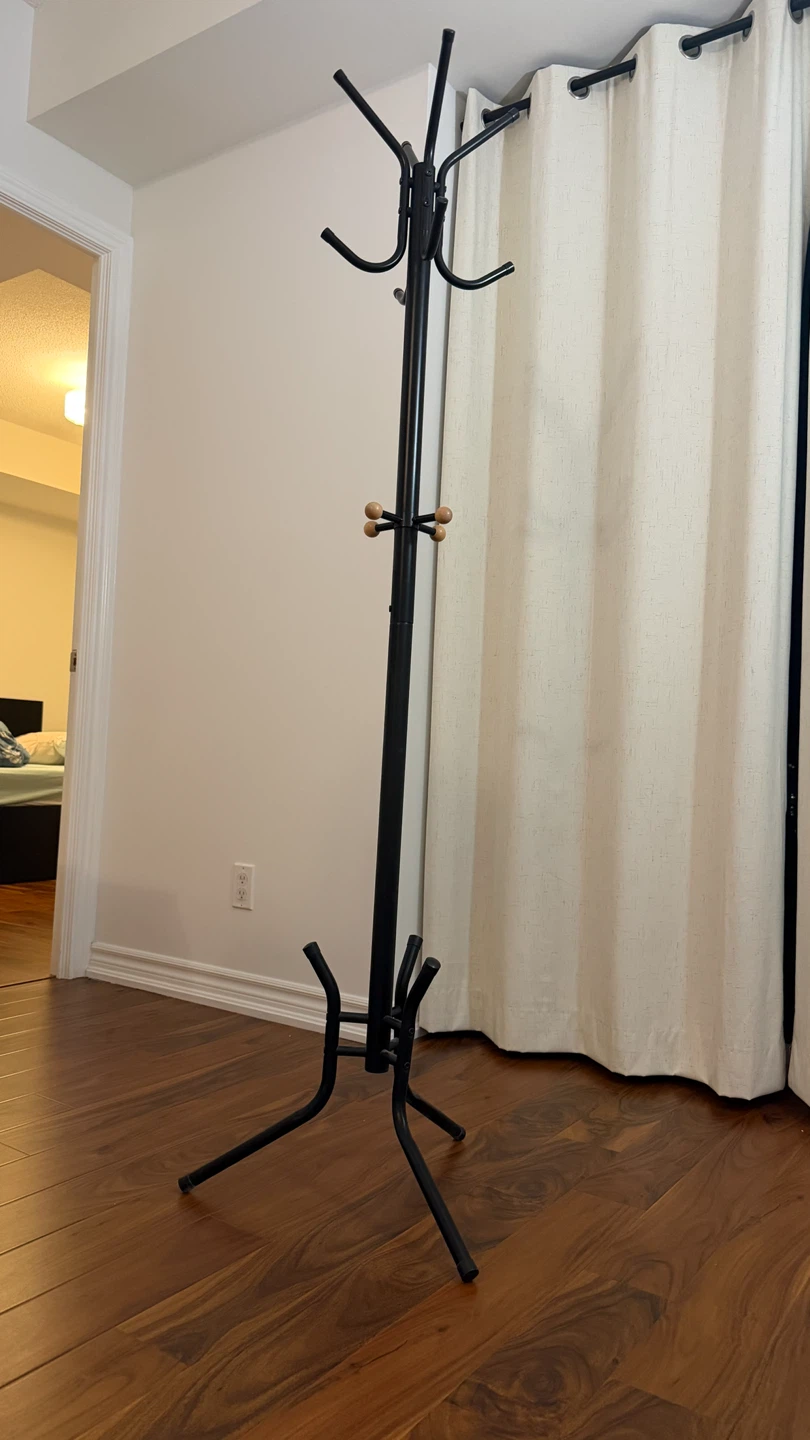 dark brown Metal Coat Rack Stand
